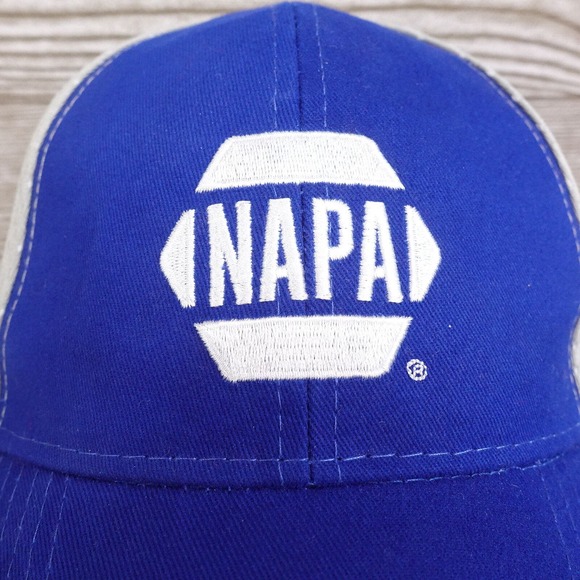 NAPA AUTO PARTS LOGO BLUE ADJUSTABLE BASEBALL HAT CAP - Picture 2 of 11